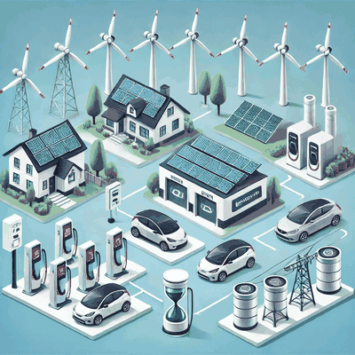 Is EV under renewable energy? What source of energy is used to charge electric cars? What is the role of energy management system in electric vehicle? What is the power source for EV chargers?